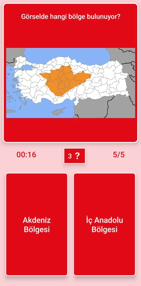 Türkiye Coğrafya Bilgi Oyunu screenshot