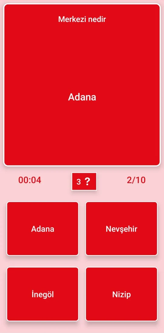 Türkiye Coğrafya Bilgi Oyunu screenshot
