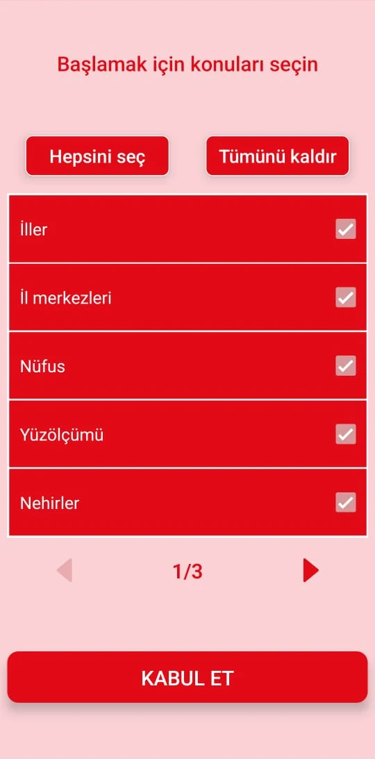 Türkiye Coğrafya Bilgi Oyunu screenshot